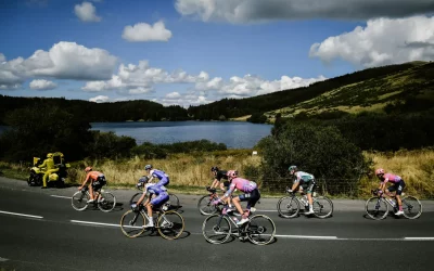Passage du Tour de France à cap Guéry
